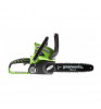 Аккумуляторная цепная пила Greenworks G40CS30K2 Green