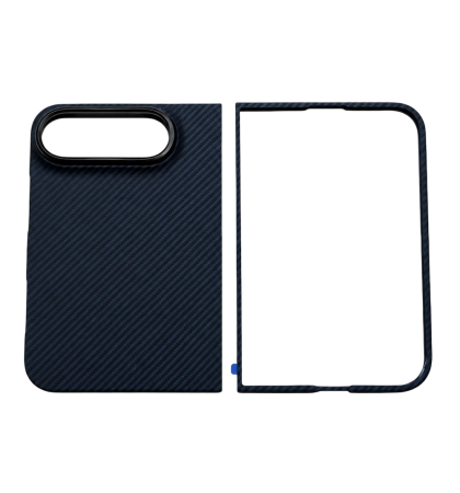 Чехол-накладка VLP Kevlar Case с MagSafe для iPhone Duo Blue