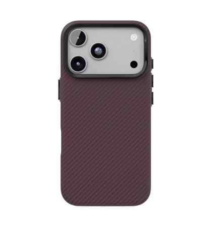 Чехол-накладка VLP Gride Case with MagSafe для Apple iPhone 18 Pro Max Dark Cherry