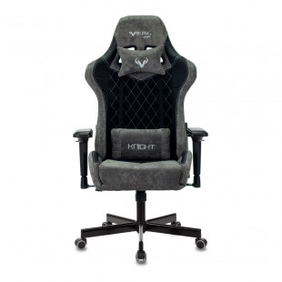 Кресло игровое Zombie VIKING 7 KNIGHT Fabric Gray/Black