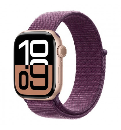 Умные часы Apple Watch Series 10 42mm Aluminum Case with Sport Loop Rose Gold/Plum