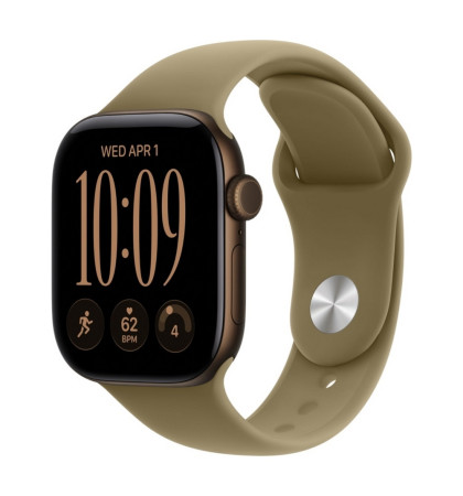 Умные часы Apple Watch Series 12 46mm Aluminium Case with Sport Band S/M Dark Bronze/Olive
