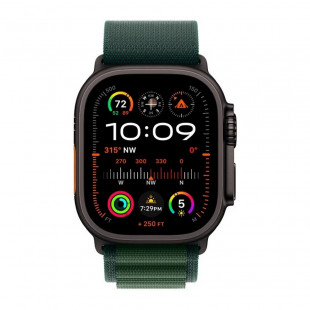 Умные часы Apple Watch Ultra 2 (2024) 49mm Titanium Case with Alpine Loop M Black/Dark Green