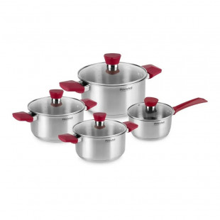 Набор посуды Rondell Strike RDS-818 Inox/Red