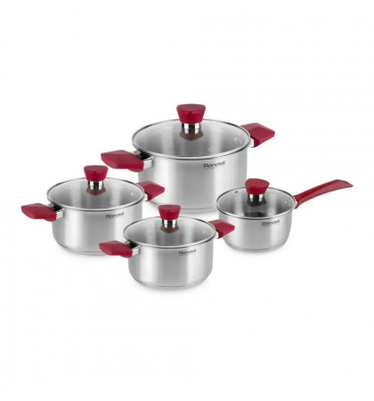 Набор посуды Rondell Strike RDS-818 Inox/Red