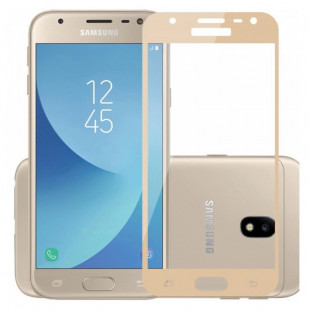 Защитная стеклопленка без упаковки (Galaxy J3 2017) Gold