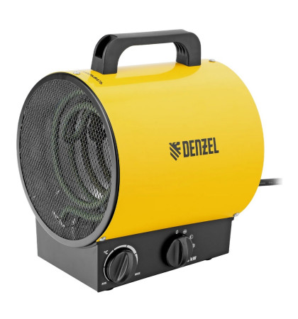 Тепловая пушка электрическая Denzel TB-3K Yellow