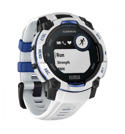 Умные часы Garmin Instinct 3 45mm Amoled Whitestone/Bolt Blue