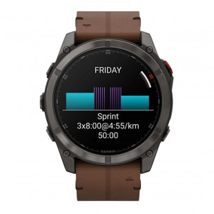 Умные часы Garmin Fenix 8 Pro 51mm Amoled Sapphire Carbon Gray/Chestnut