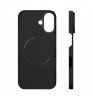 Чехол-накладка VLP Kevlar Сase with MagSafe для смартфона iPhone 16 Black