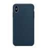 Накладка Devia Nature case Silicon Case (iPhone Xs Max) Navy blue