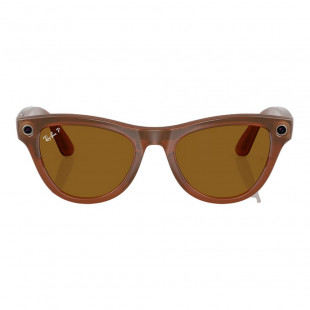 Умные очки Ray-Ban Meta Skyler RW4010 Shiny Caramel/Polar Brown