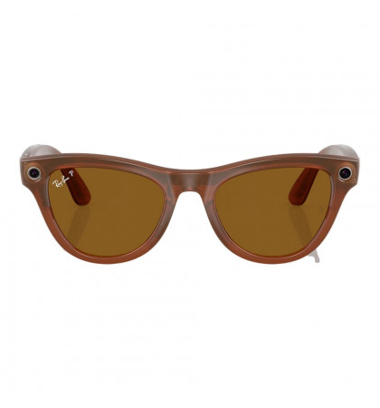 Умные очки Ray-Ban Meta Skyler RW4010 Shiny Caramel/Polar Brown
