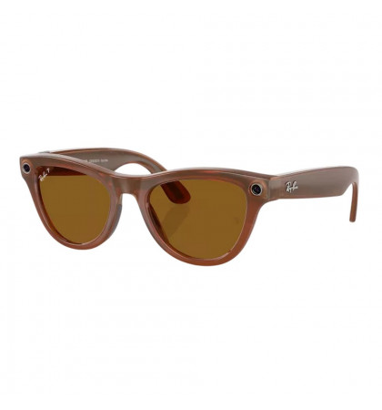 Умные очки Ray-Ban Meta Skyler RW4010 Shiny Caramel/Polar Brown