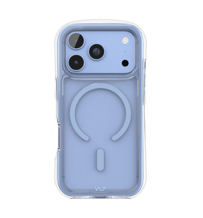 Чехол-накладка VLP Bubble Case with MagSafe для Apple iPhone 18 Pro Blue
