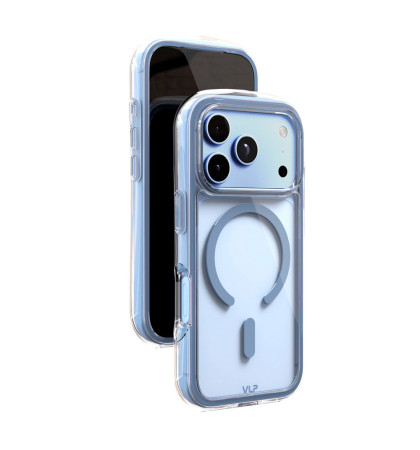 Чехол-накладка VLP Bubble Case with MagSafe для Apple iPhone 18 Pro Blue