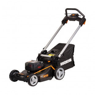 Газонокосилка аккумуляторная Worx WG748E Black/Orange