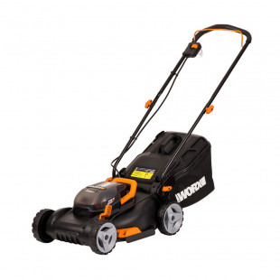 Газонокосилка аккумуляторная Worx WG743E Black/Orange