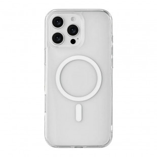 Чехол-накладка uBear Real Mag Case для смартфона Apple iPhone 16 Pro Crystal Clear