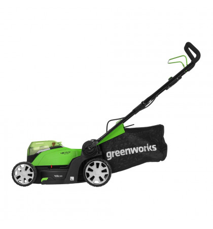 Газонокосилка роторная Greenworks G24X2LM41 Green