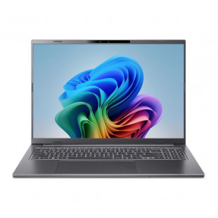 16" Ноутбук Acer Aspire 16 AI A16-61M-R4BE (1920x1200, Ryzen AI 5 330 2Ghz, 16Gb LPDDR5x, SSD512Gb, AMD Radeon 820M) Gray