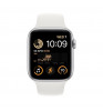 Умные часы Apple Watch SE (2022) 44mm Aluminum Case with Sport Band M/L Silver/White