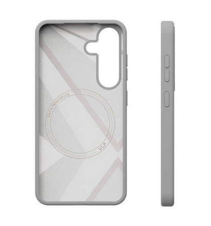 Чехол-накладка VLP Aster Сase MagSafe для Samsung S25 Grey