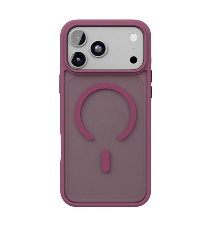Чехол-накладка VLP Lite Bloom Case with MagSafe для Apple iPhone 18 Pro Dark Cherry