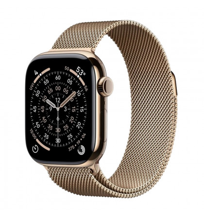 Умные часы Apple Watch Series 11 46mm Titanium Case with Milanese Loop S/M Gold