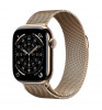 Умные часы Apple Watch Series 11 46mm Titanium Case with Milanese Loop S/M Gold