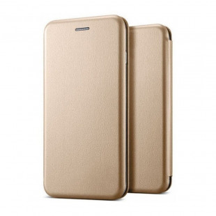 Книжка боковая основа силиконовая (Xiaomi Redmi 12) Золотая