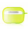 Чехол силиконовый Neon с карабином (Apple AirPods Pro) Желтый