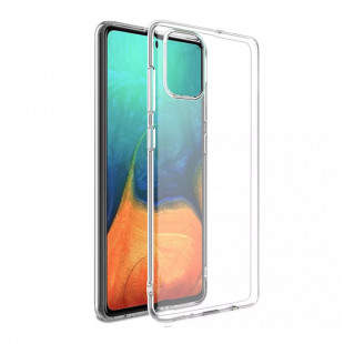 Накладка силиконовая плотная 1мм (Samsung A71) Прозрачная