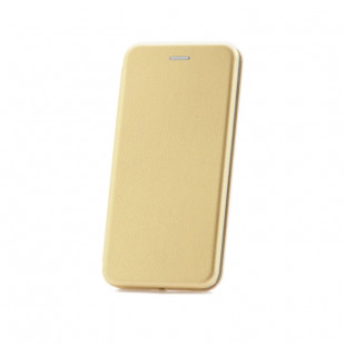 Книжка силиконовая основа боковая (Samsung Galaxy A11) Золотая