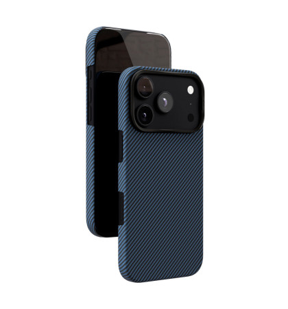 Чехол-накладка VLP Kevlar Case with MagSafe для смартфона Apple iPhone 18 Pro Blue