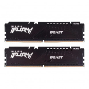 Память DDR5 2x16Gb 6000Mhz Kingston FURY Beast KF560C40BBK2-32 Black