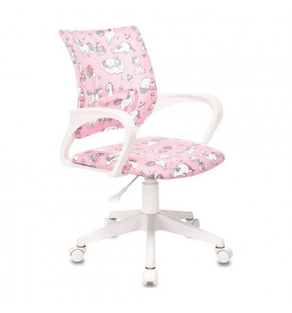 Кресло детское Бюрократ BUROKIDS 1 W Pink/White