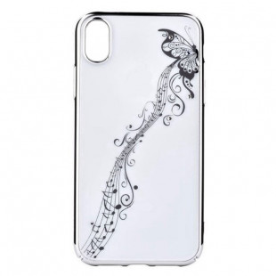 Накладка Devia Crystal Papillon Case (iPhone XS Max) Silver