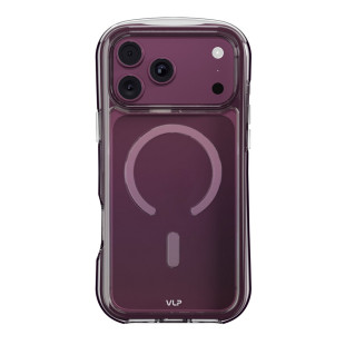 Чехол-накладка VLP Bubble Case with MagSafe для Apple iPhone 18 Pro Dark Cherry