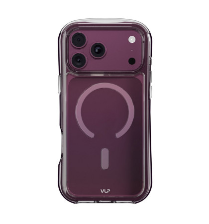 Чехол-накладка VLP Bubble Case with MagSafe для Apple iPhone 18 Pro Dark Cherry