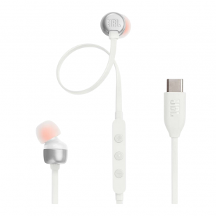 Наушники проводные внутриканальные JBL TUNE 310C White