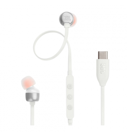 Наушники проводные внутриканальные JBL TUNE 310C White