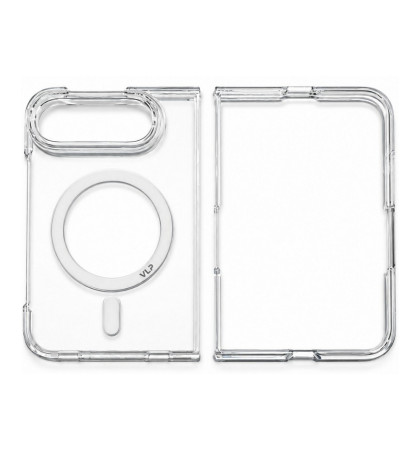 Чехол-накладка VLP Puro Case с MagSafe для iPhone Duo Transparent