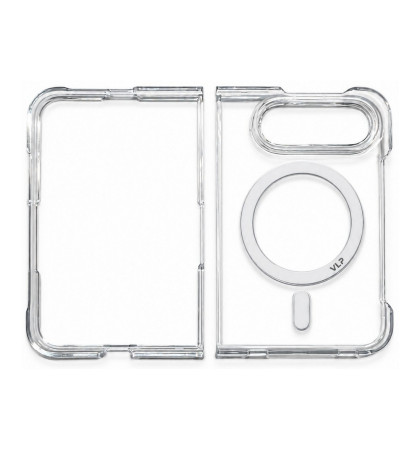 Чехол-накладка VLP Puro Case с MagSafe для iPhone Duo Transparent