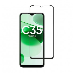 Защитное стекло Full Glue для смартфона Realme C35 Black