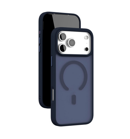 Чехол-накладка VLP Lite Bloom Case with MagSafe для смартфона Apple iPhone 17 Pro Max Blue