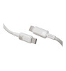 Дата-кабель VLP Force Line 100W USB-C + USB-C, 1.2m White