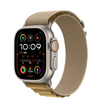 Умные часы Apple Watch Ultra 2 (2024) 49mm Titanium Case with Alpine Loop M Natural/Tan