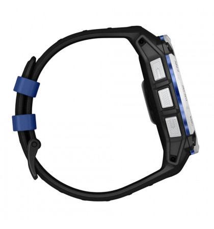 Умные часы Garmin Instinct 3 50mm Solar Whitestone Black/Bolt Blue