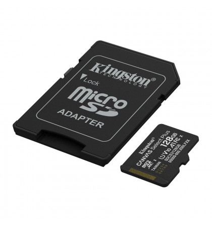 Карта памяти microSDXC 128GB Kingston SDCS3/128GB Canvas Select Plus V10 A1 + adap